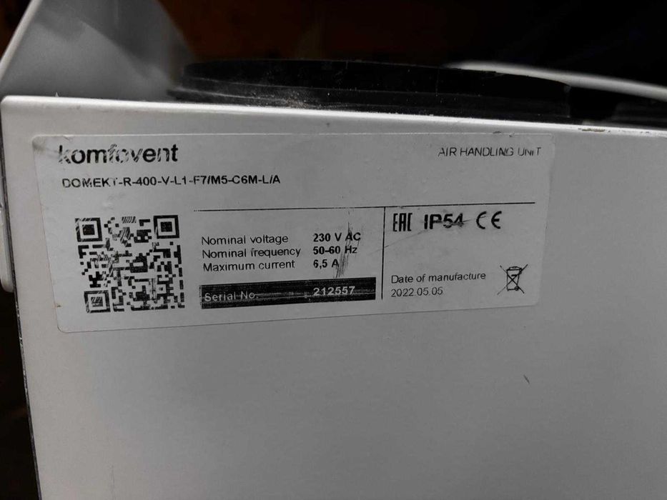 Rekuperator KOMFOVENT domekt