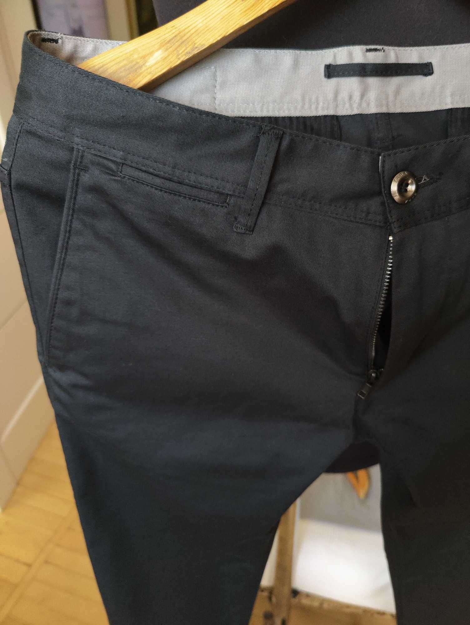 Джинсы (chino Zara jeans USA w32 stretch black.