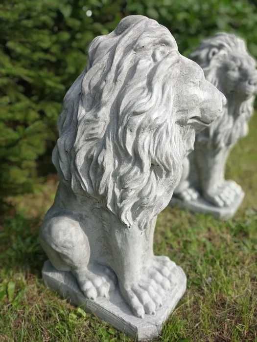 Lew z betonu Figurka Rzeźba Lwy idealne do Ogrodu Figurka ogrodowa