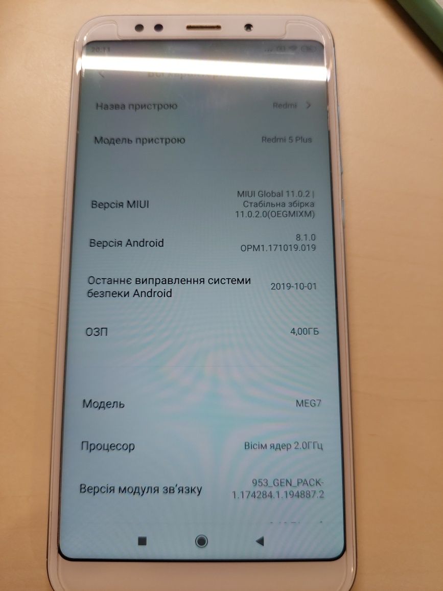Смартфон Xiaomi Redmi 5 Plus 64 Blue 5.99" 2 SIM