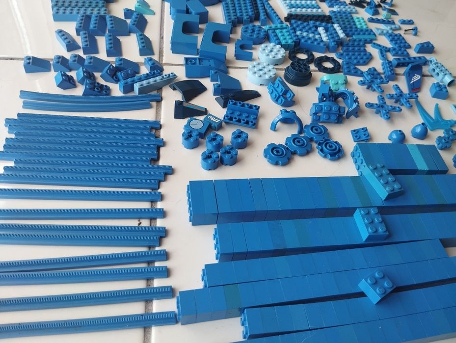 LEGO peças original cor azul