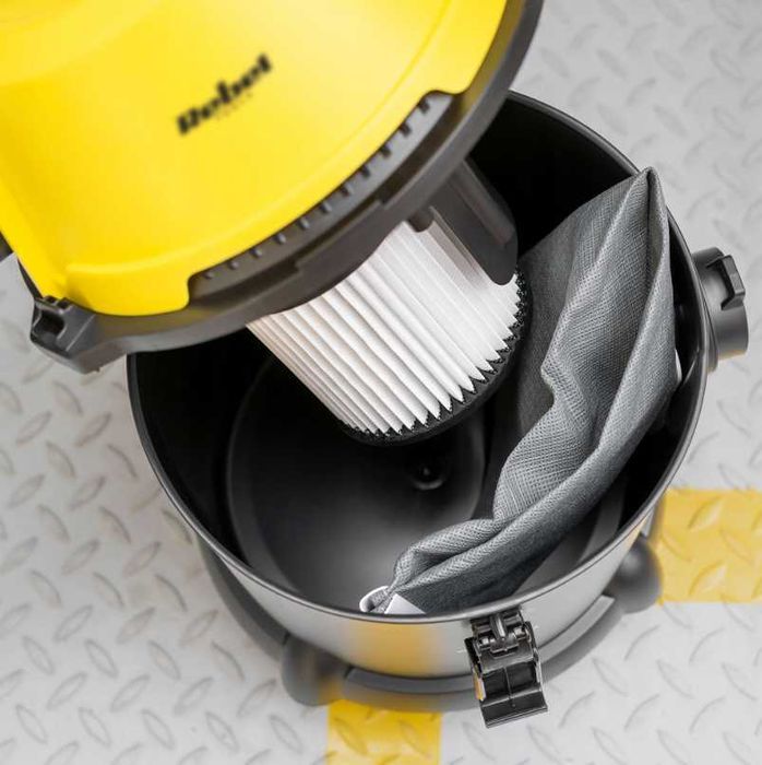 Пилосос будівельний промисловий Rebel 1000Вт 20 л пылесос строительный