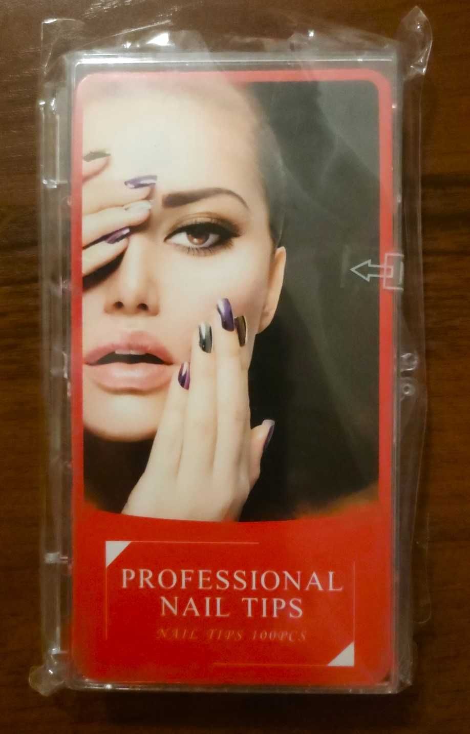 Zestaw Tipsy,Szablony do Paznokci Mleczne 100 szt. "Professional Nail"