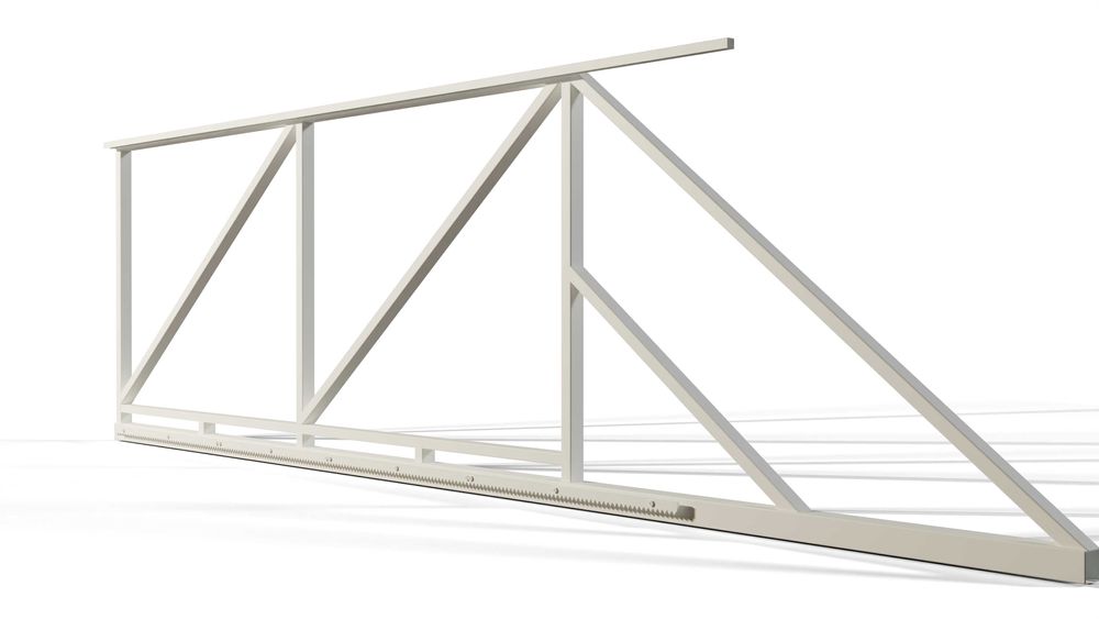 BRAMA PRZESUWNA rama SAM wypełnij MALOWANA proszkowo RAL