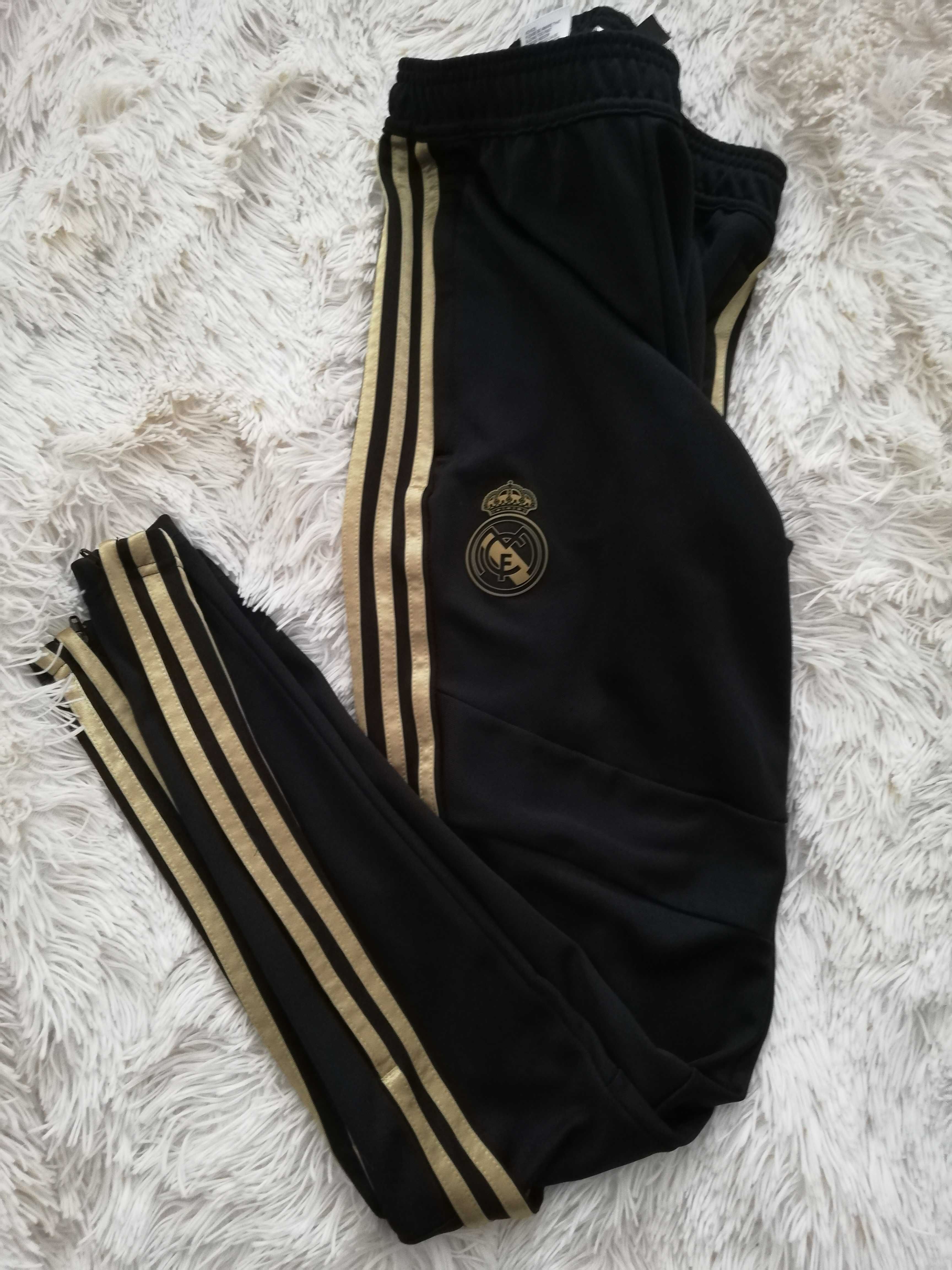 spodnie FC Real Madryt S 36 black gold spodnie adidas czarne s 36
