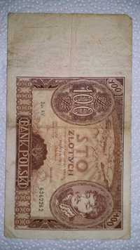 Banknot 100 zł,Warszawa 1934 rok