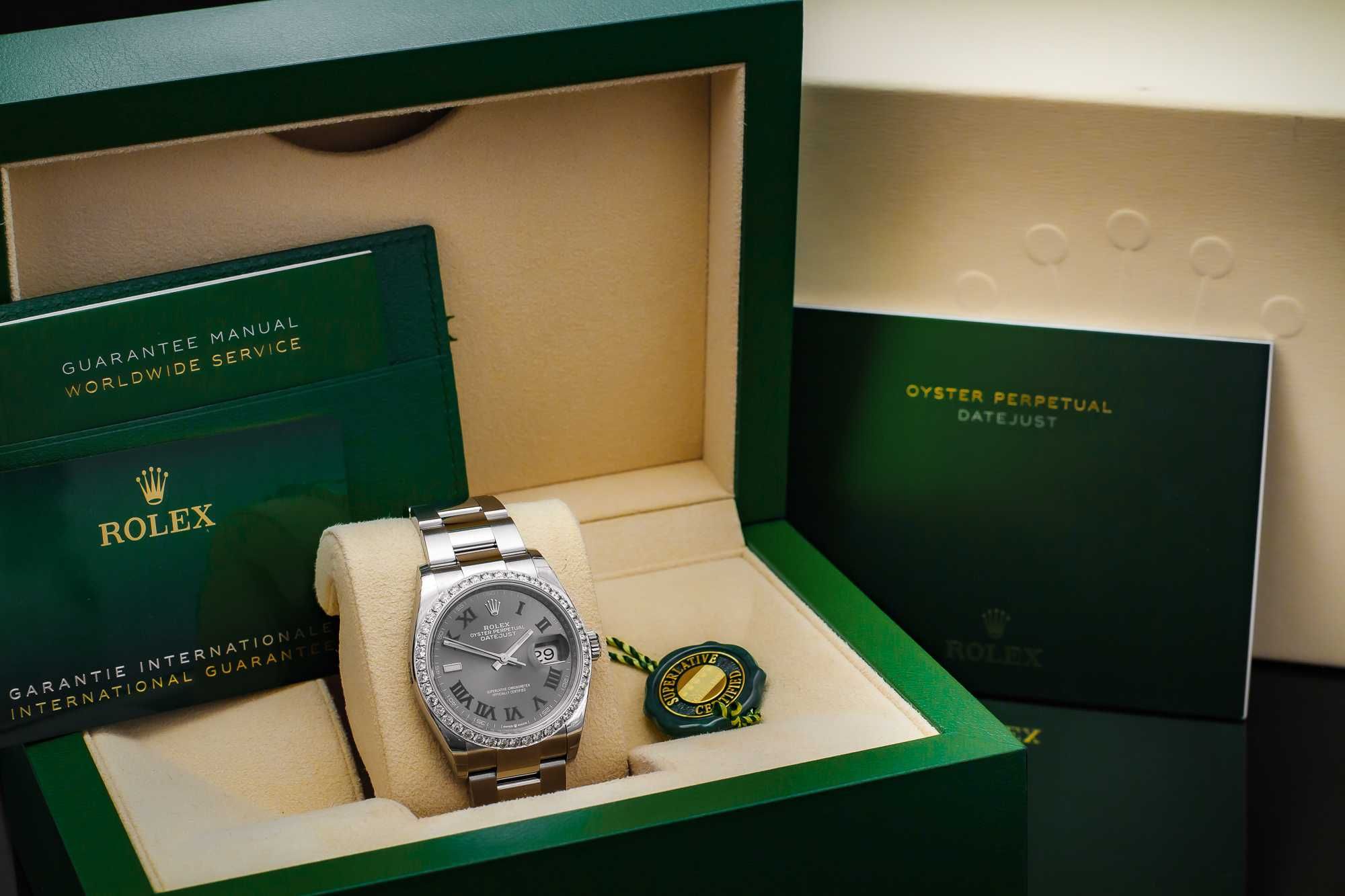 Zegarek ROLEX Datejust 36 WIMBLEDON 2022 z BRYLANTAMI