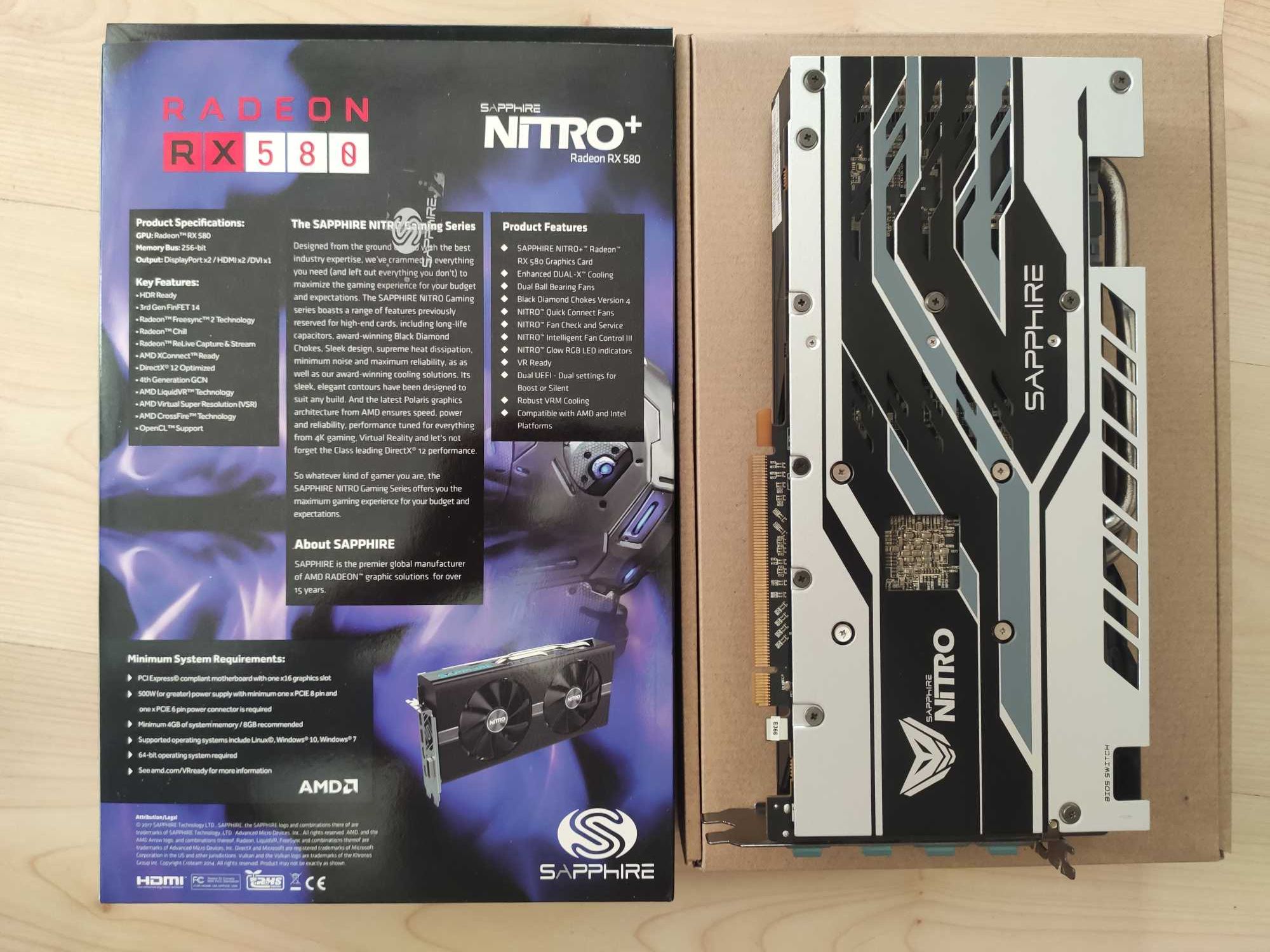 Видеокарта SAPPHIRE NITRO+ AMD Radeon RX 580 8GB