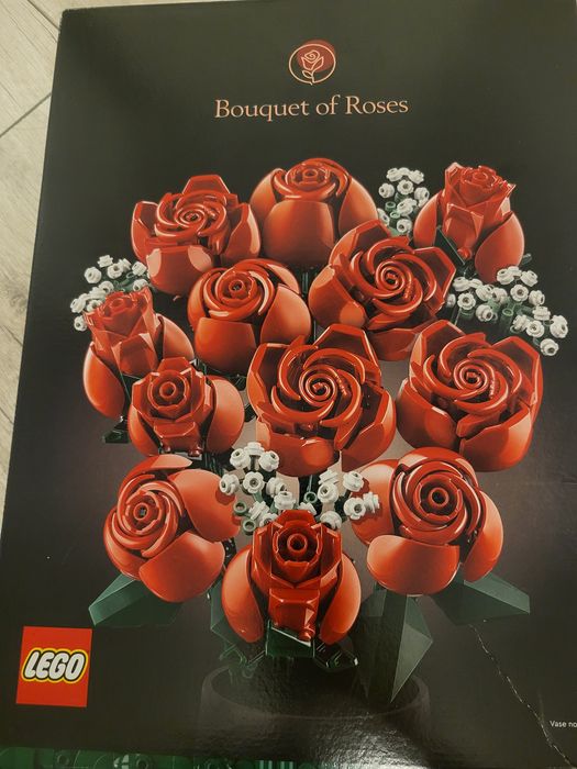Lego Bouguet of Roses 10328, 822 pcs, 18+ czerwone róże duży bukiet