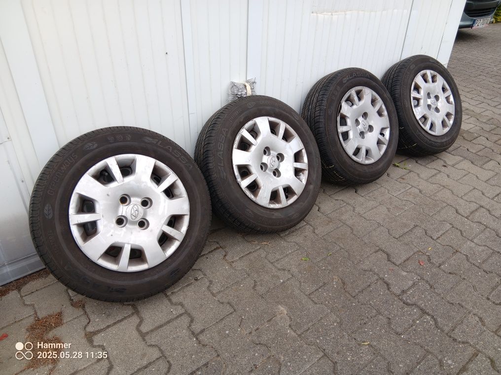 Koła felgi stalowe opony letnie 14 4x100 Hyundai i10 i20 kia picanto