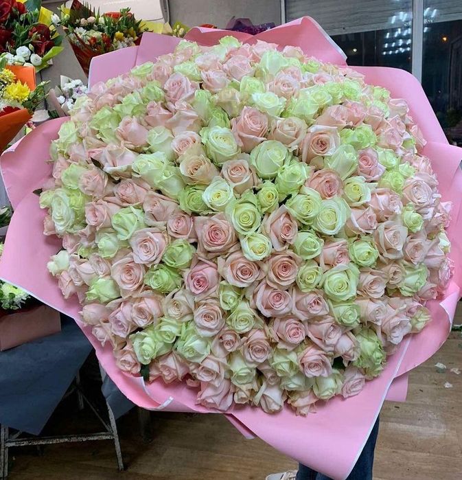 Акция.Розы.букети.Харьков цветы.Доставка цветов под дом.