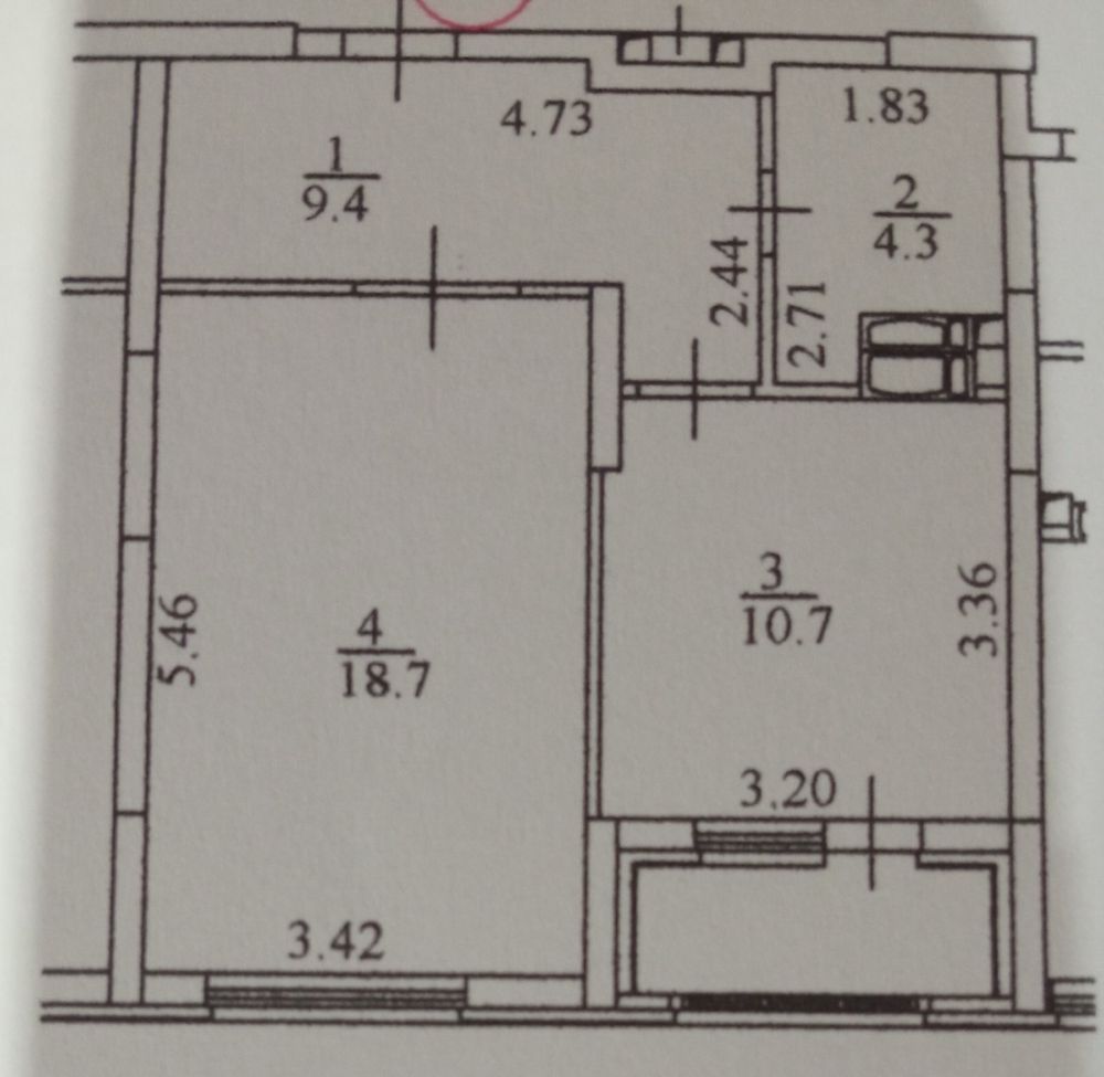 Продаж 1-но кімн квартири вул.Краківська,27а, м.Чернігівська