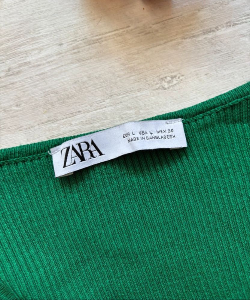 bluzka damska zielona S M Zara