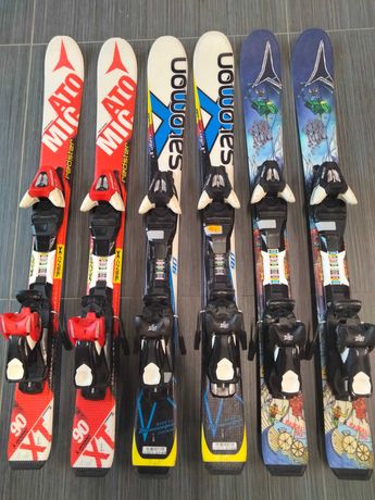 Zestaw: Narty 70 - 90 cm + Buty narciarskie / Gwarancja roczna