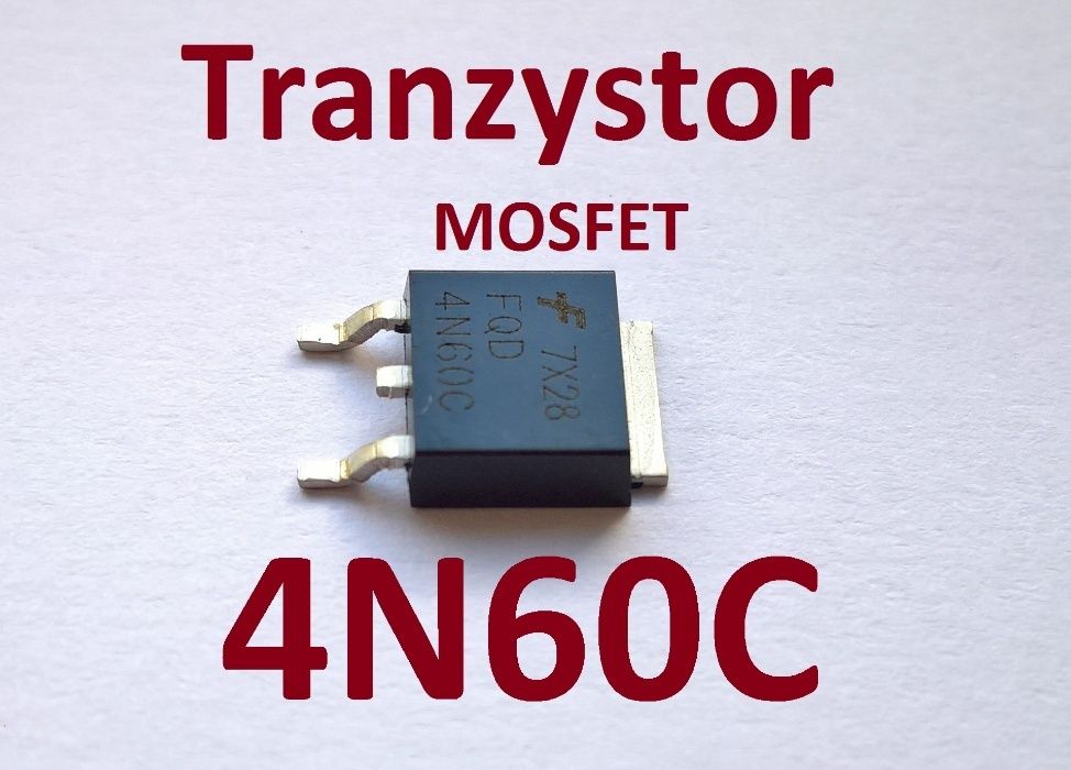 4N60C MOSFET Tranzystor N -Channel TO-252 600V 4A