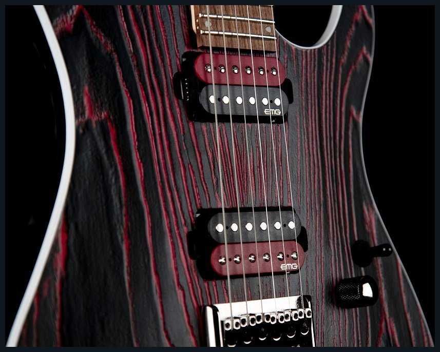 Електрогітара CORT KX300 Etched (Black Red)