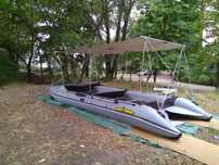 Катамаран  8 людей човен TRAVEL 630 BOATHOUSE з двигуном suzuki df6a