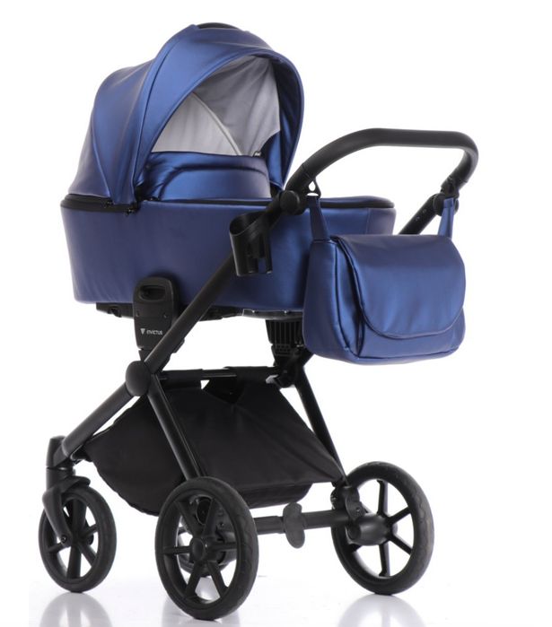 Дитяча коляска 2 в 1 Invictus V-Dream Lux Blue with Black