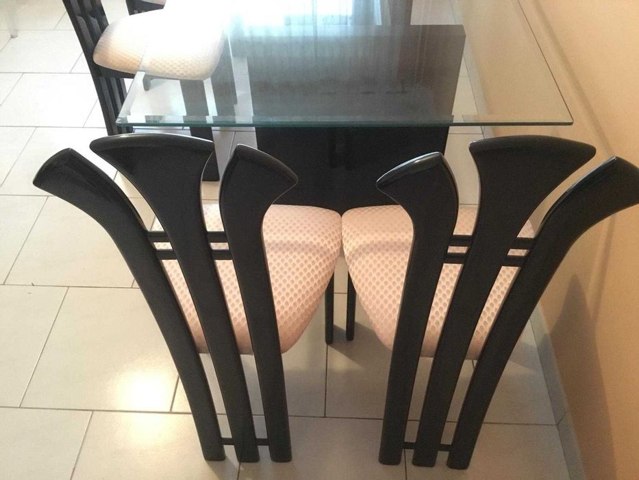 Zestaw stol oraz krzesla wloska produkcja