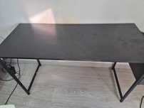 Mesa para escritório preta mdf 120cm