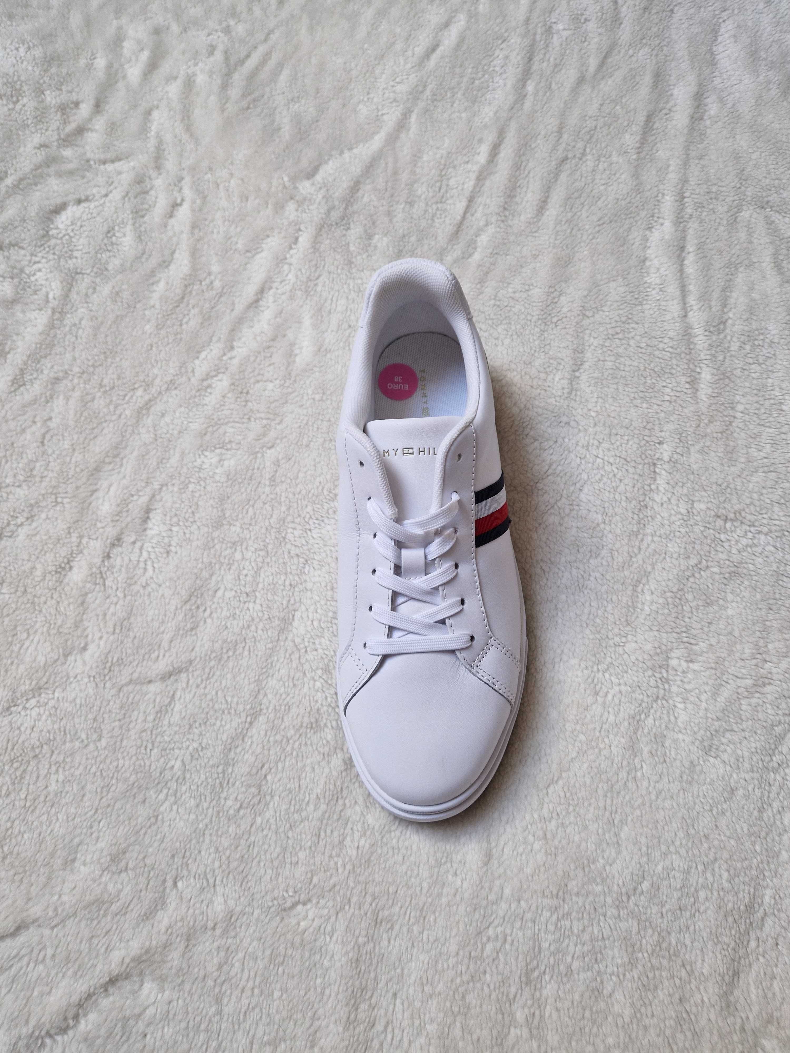 Nowe białe buty sportowe sneakersy damskie Tommy Hilfiger rozmiar 38