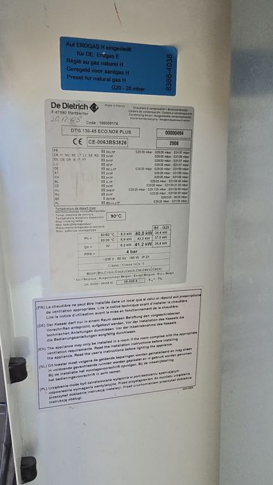 Piec DeDietrich DTG 130-45 ECO.NOX.PLUS 40kW
