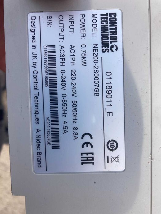 Преобразователь частоты 0,75 кВт, 220 В