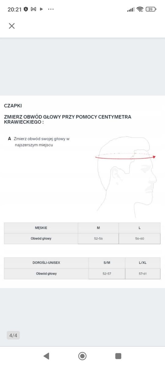 Opaska do biegania 4f nowa L / XL