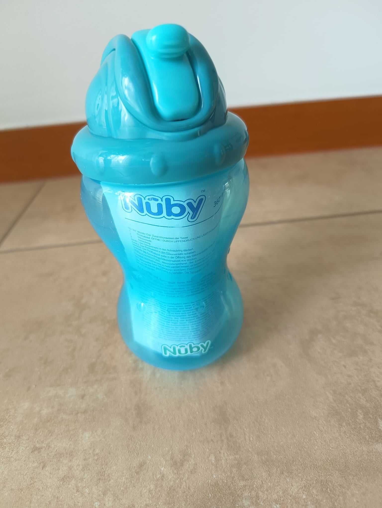 Nuby  Flip It cup aqua 360ml 12m+ kubek, bidon butelka dla dzieci nowe