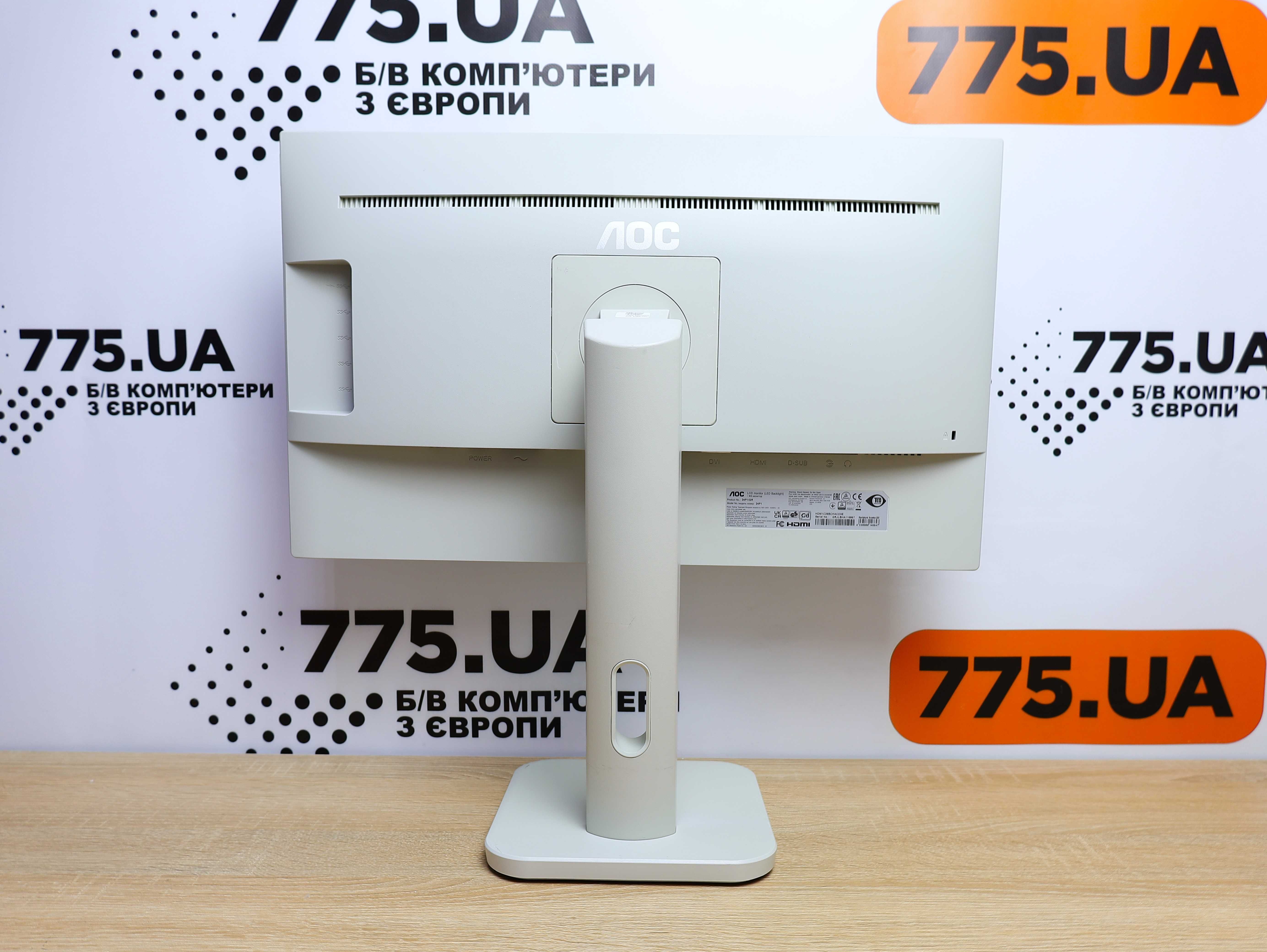Монітор 24" AOC 24P1/ 1920х1080 IPS, безрамковий, HDMI, Flicker Free