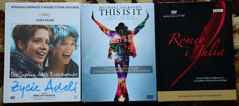 Zestaw 9 filmów na płytach DVD