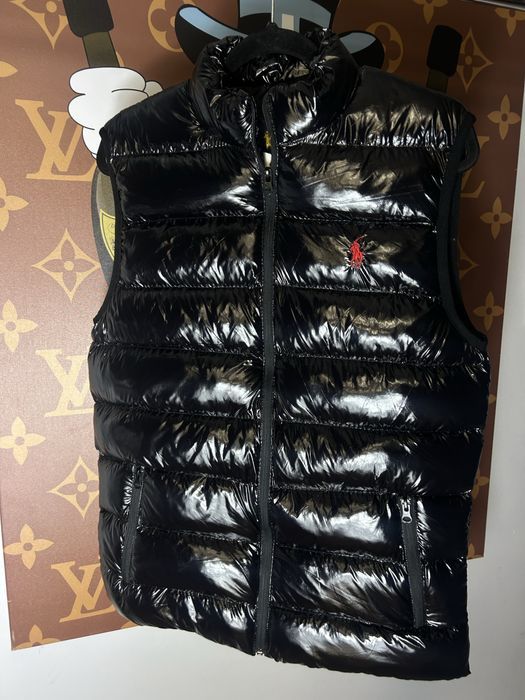 РАСПРОДАЖА -40% Мужская жилетка POLO RALPH Lauren черный жилет люкс