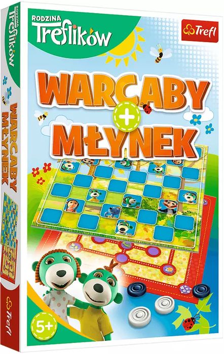 Rodzina Treflików. Warcaby/Młynek. Trefl