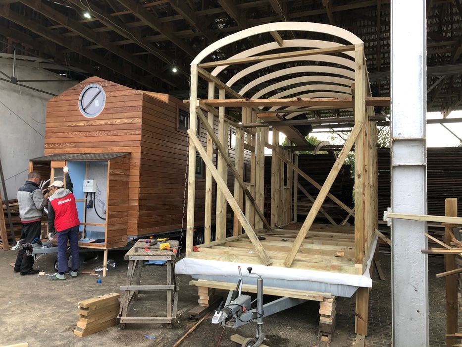 Модульний будинок, мобільний будинок, будинок на колесах, tiny house.