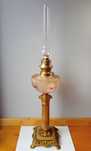 kolumnowa lampa naftowa XIX wiek, 68cm