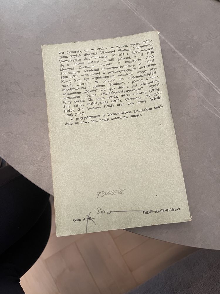 Wit Jaworski Poezja filozofów
