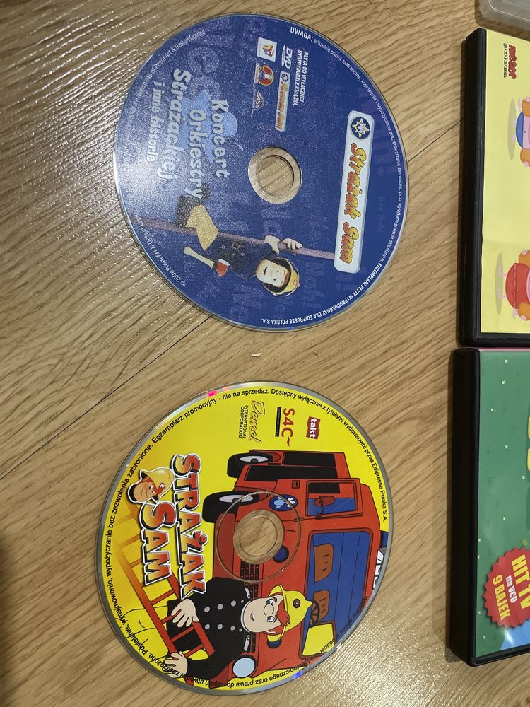 Filmy DVD dla dzieci x 6 Peppa Strazak Sam