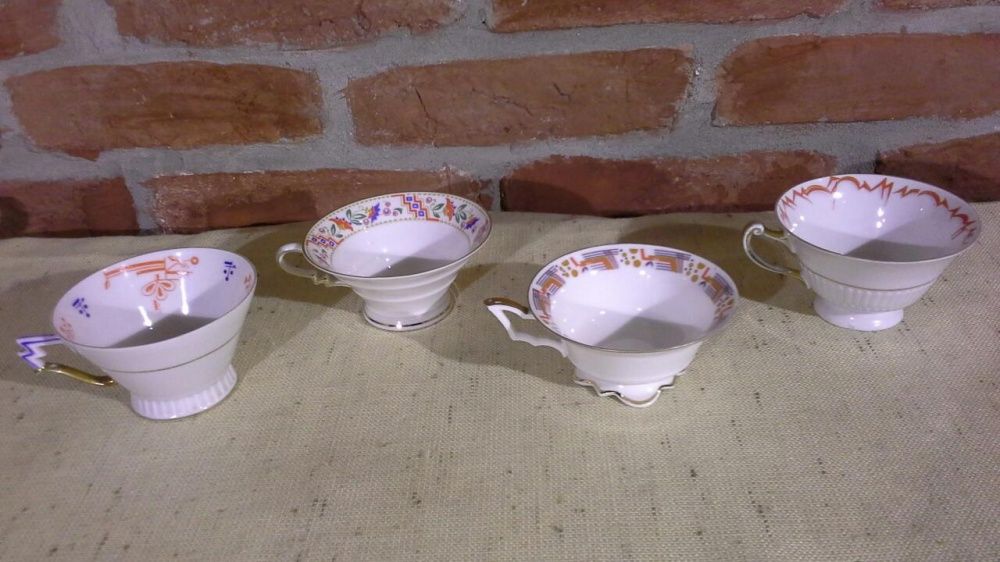 Filiżanki Rosenthal,Hutschenreuther, Paul Miller,Saxonia, Art Deco