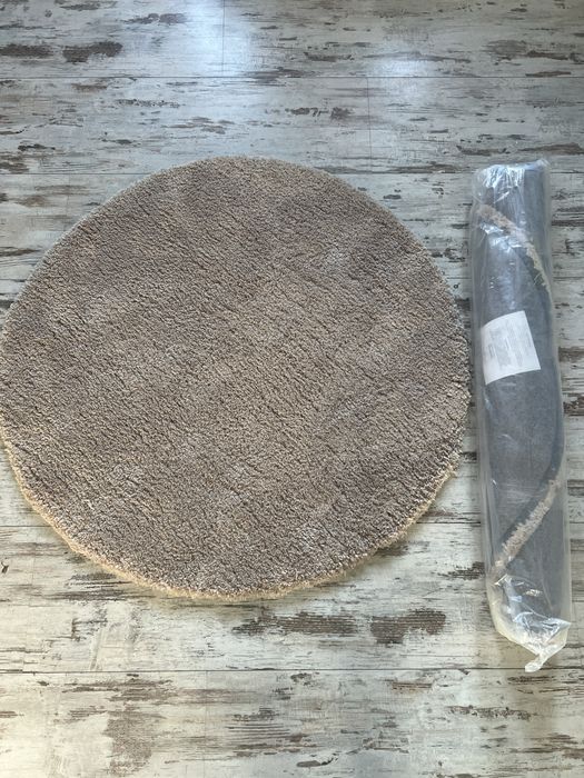 Dywan okragly shaggy beż Westwing