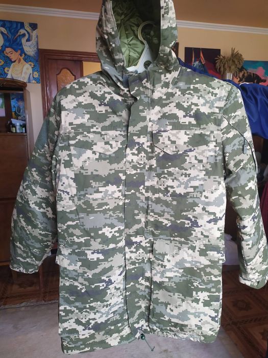 Куртка (бушлат)зимова піксель нова