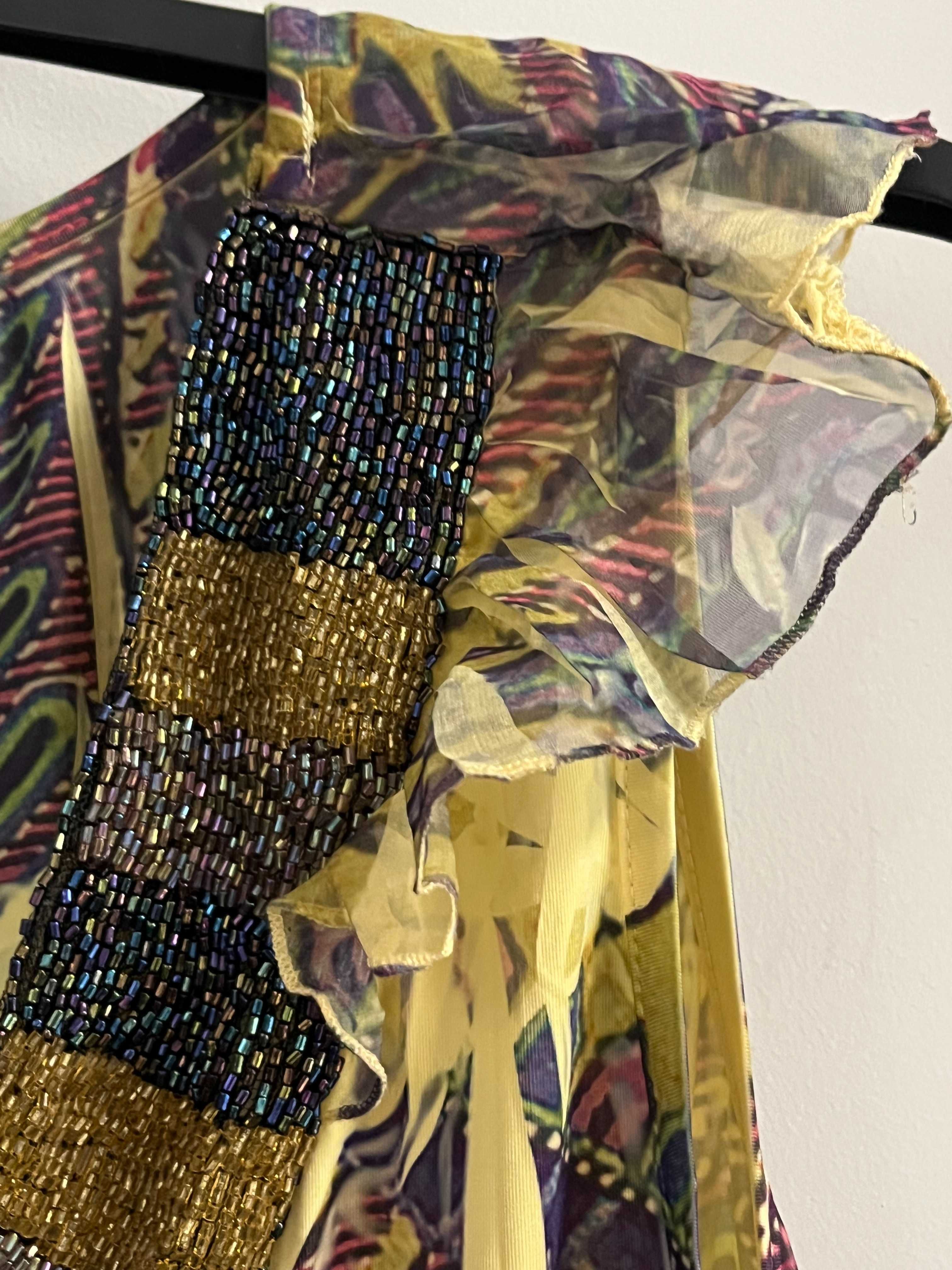Sukienka tunikowa boho żółta, też dobra na ciążę,  TkMaxx, L