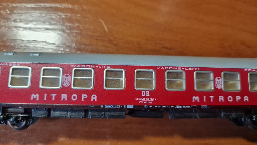 Железная дорога ГДР  ТТ 1/120 Паровоз и 5 вагонов комплект