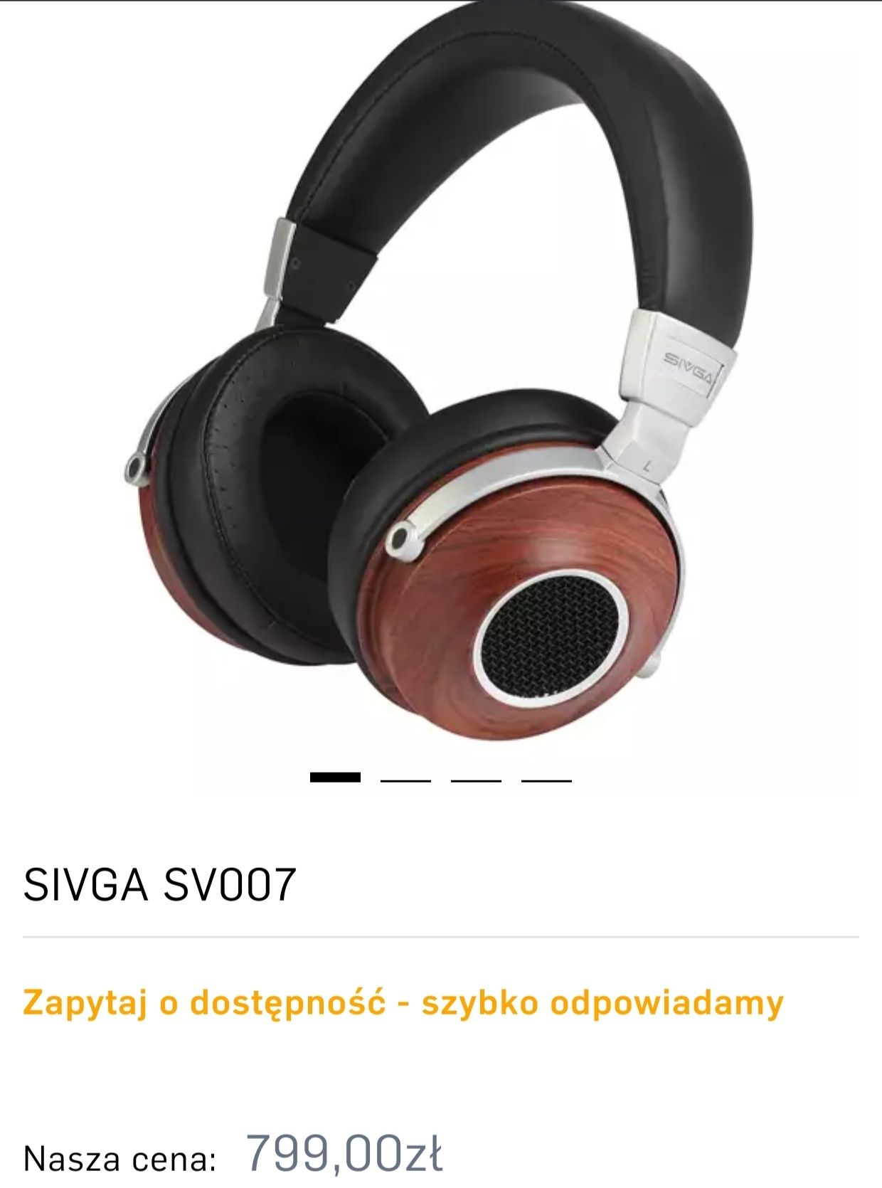SIVGA SV007 słuchawki drewniane podobne grado półotwarte audiofilskie