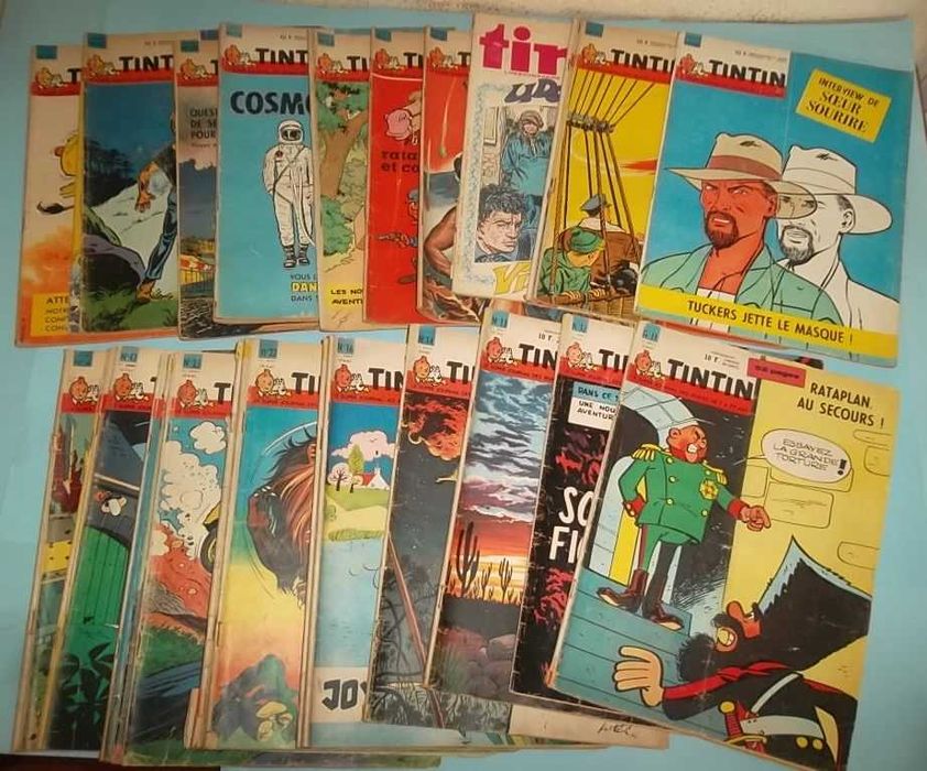 TINTIN (edição francesa) - Lote 29 revistas de 1962/63