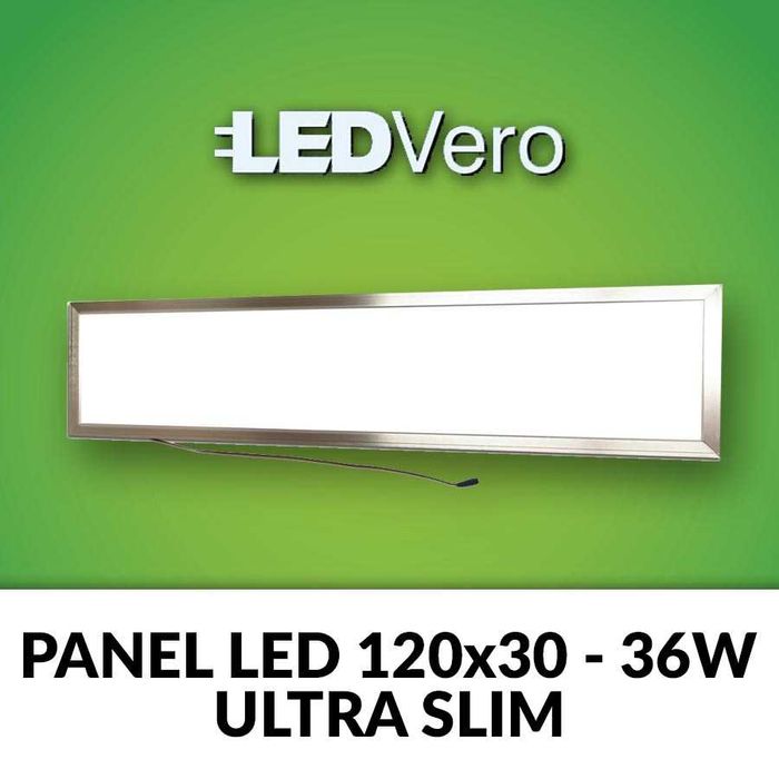 Panel kaseton LED Vero Ultraslim 120x30 ciepły biały