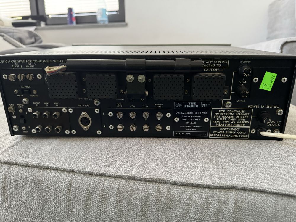 Fisher 205 , amplituner vintage