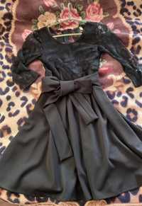 Плаття чорне з сіточкою в стилі барбі