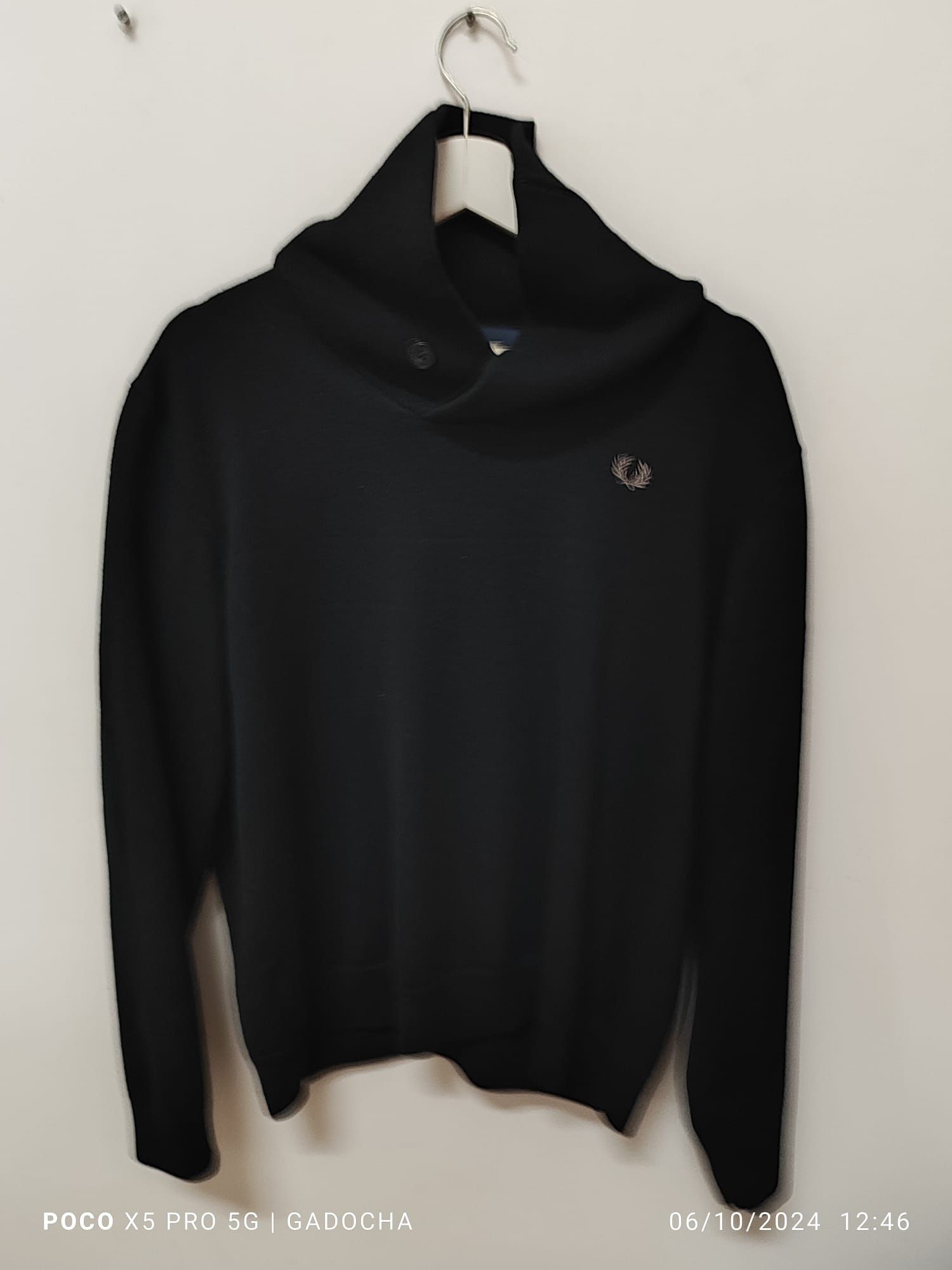 Camisola Fredperry homem Xl  preta 60€