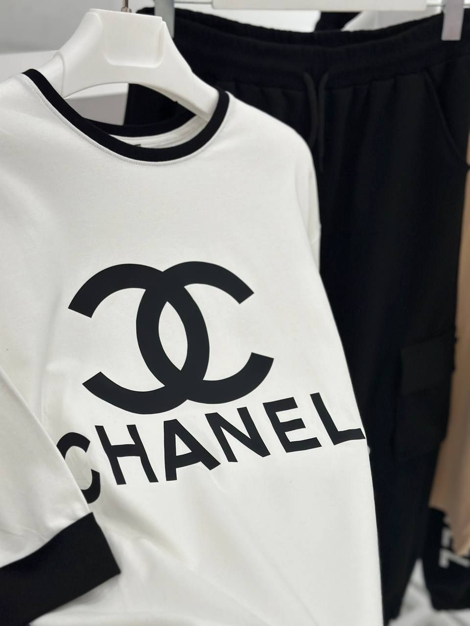 САМОЕ ЛУЧШЕЕ КАЧЕСТВО 100% Chanel женский весенний костюм белый