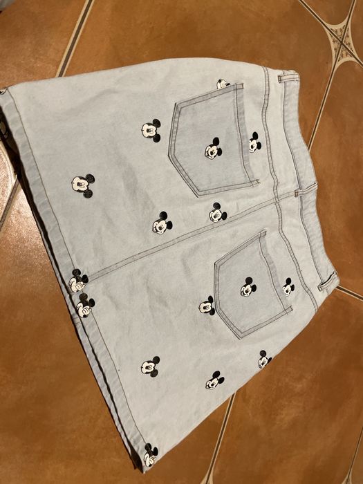 Spódnica dżinsowa cropp myszka miki r